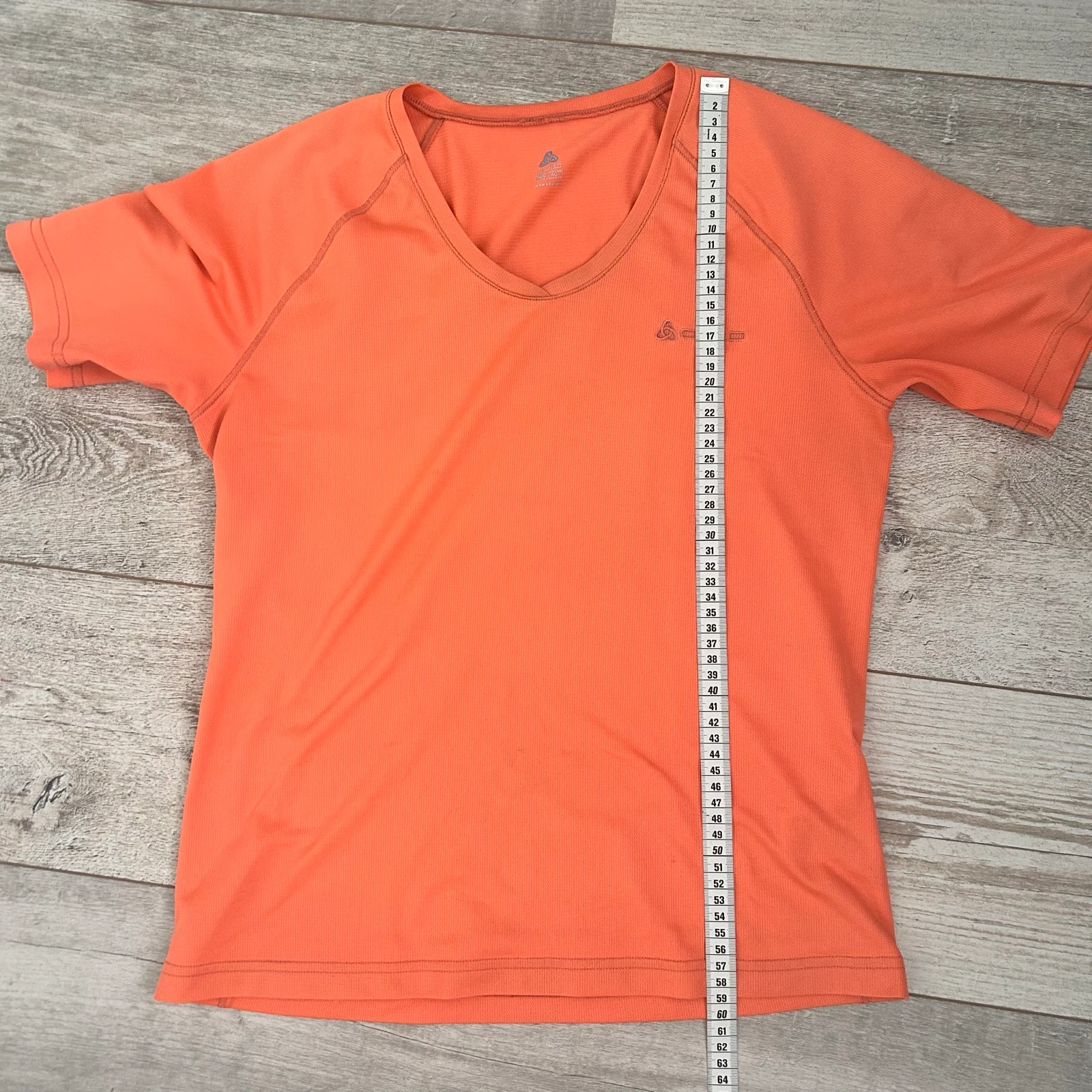 Odlo Camiseta deportiva con escote en V Naranja – Talla 40 (Muy usada) – photo 16